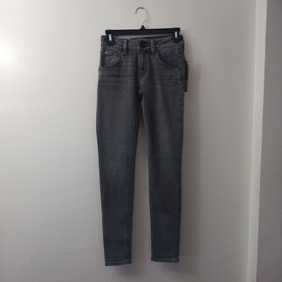 NWT Ladies Grey Gray Mid-Rise Skinny Collin Hudson Jeans Pants 24 (US 0) - Picture 2 of 16